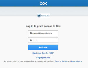 Log in to Box.com if you're not already logged in.